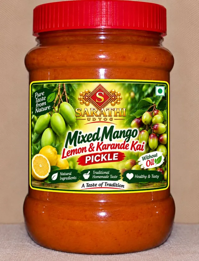 Mixed Mango, Lemon & Karande Kai Pickle