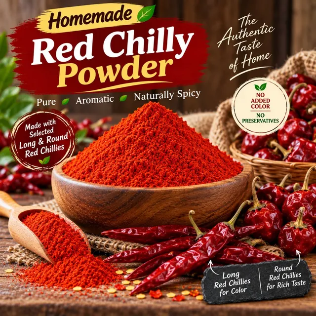 Homemade Red Chilly Powder